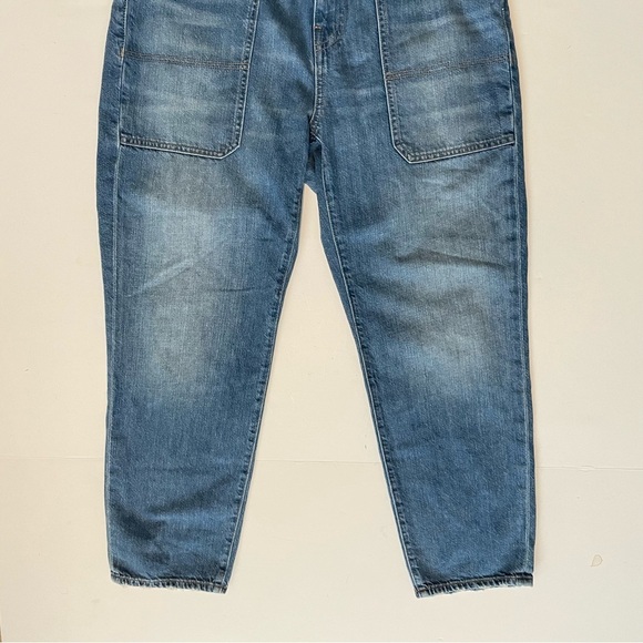 ARYA CARGO JEAN ELASTIC WAIST High-Rise Rigid Denim waterfall 29 8 - Picture 10 of 11